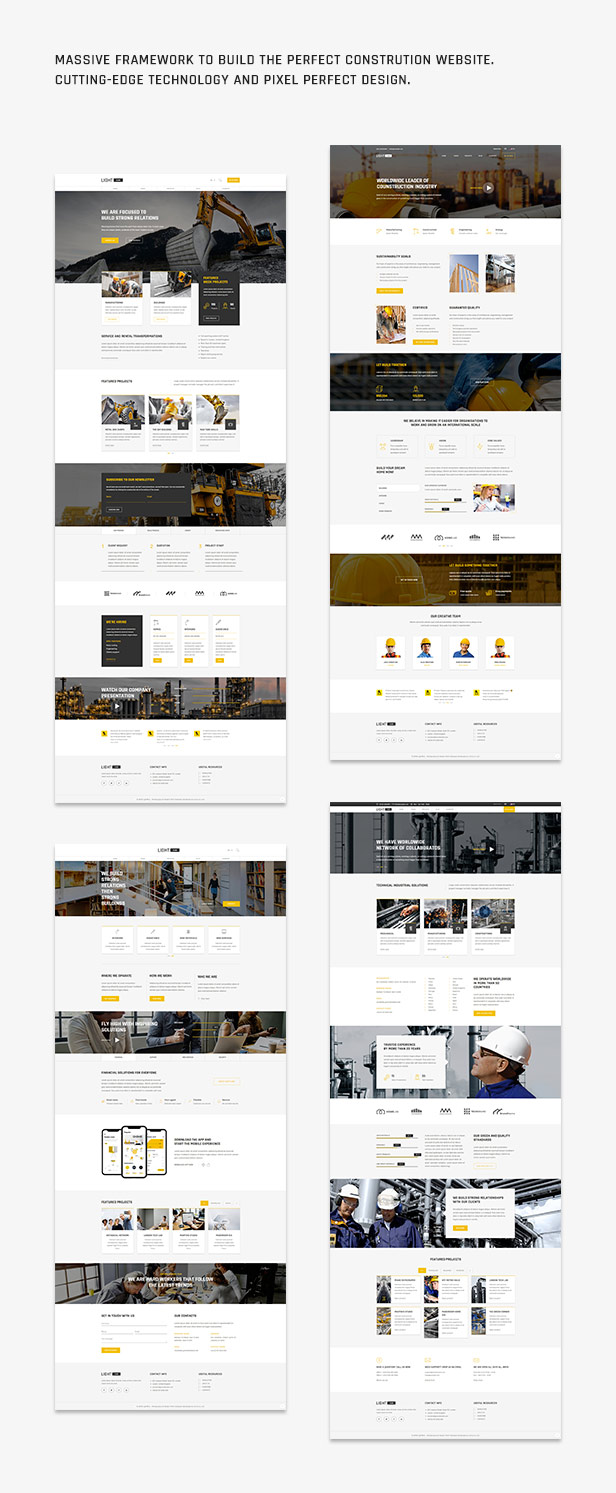 Lightwire - Construction and Industry | The Construction Template - 2