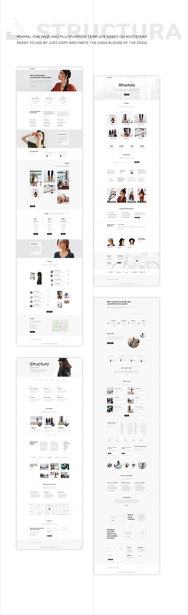 Structura - One Page Multipurpose Minimal Template - 2