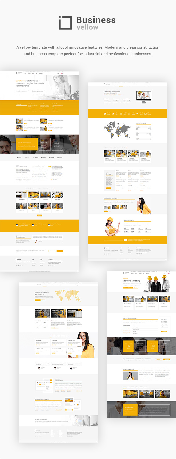 Yellow Business - Construction Template - 2