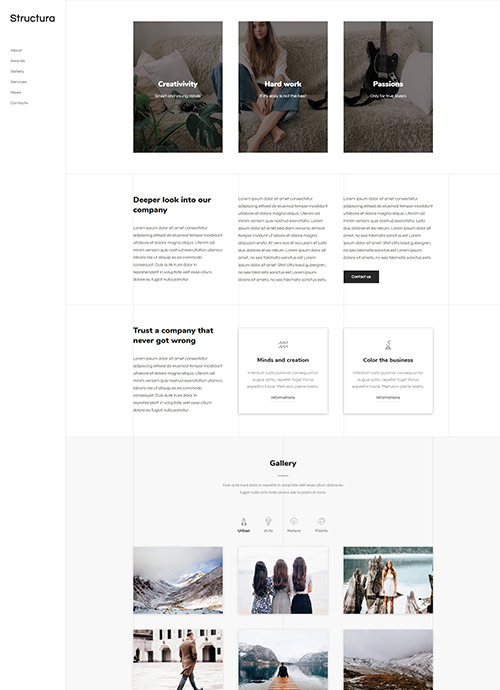 Structura | HTML Multipurpose and one page Template
